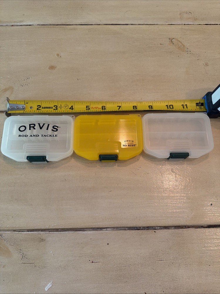 Lot Of Three Orvis Fly Boxes