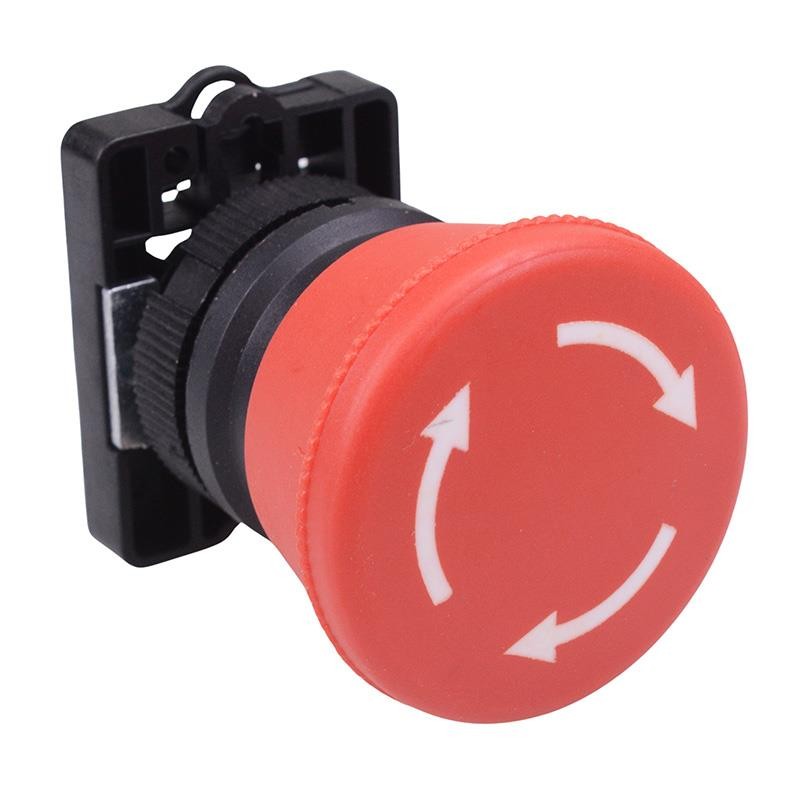 Techna PtecMushT40 40mm Emergency Stop Button Switch Plastic