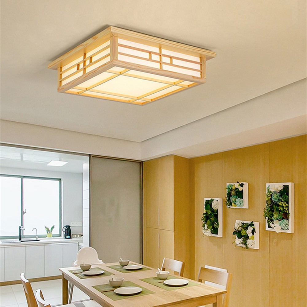Japanese Style LED Ceiling Mount Lamp Ceiling Light Downlight Square CeilingLamp