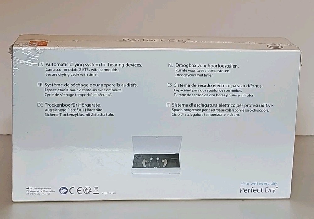 Perfect Dry Automatic drying system for hearing devices New Sealed