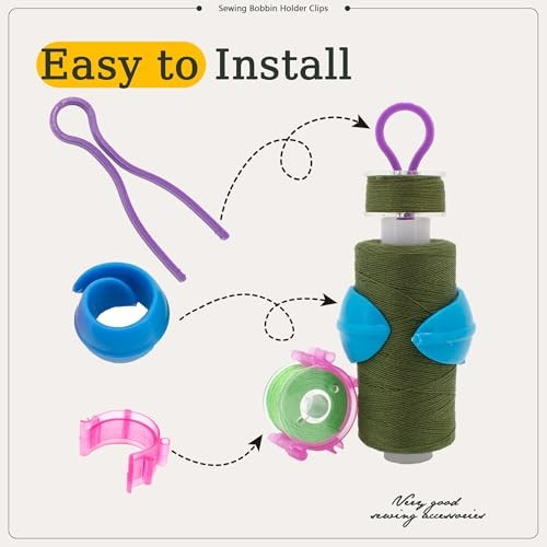 142pcs Bobbin Thread Organizing Clips Set Bobbin Thread Multicolor-142pcs