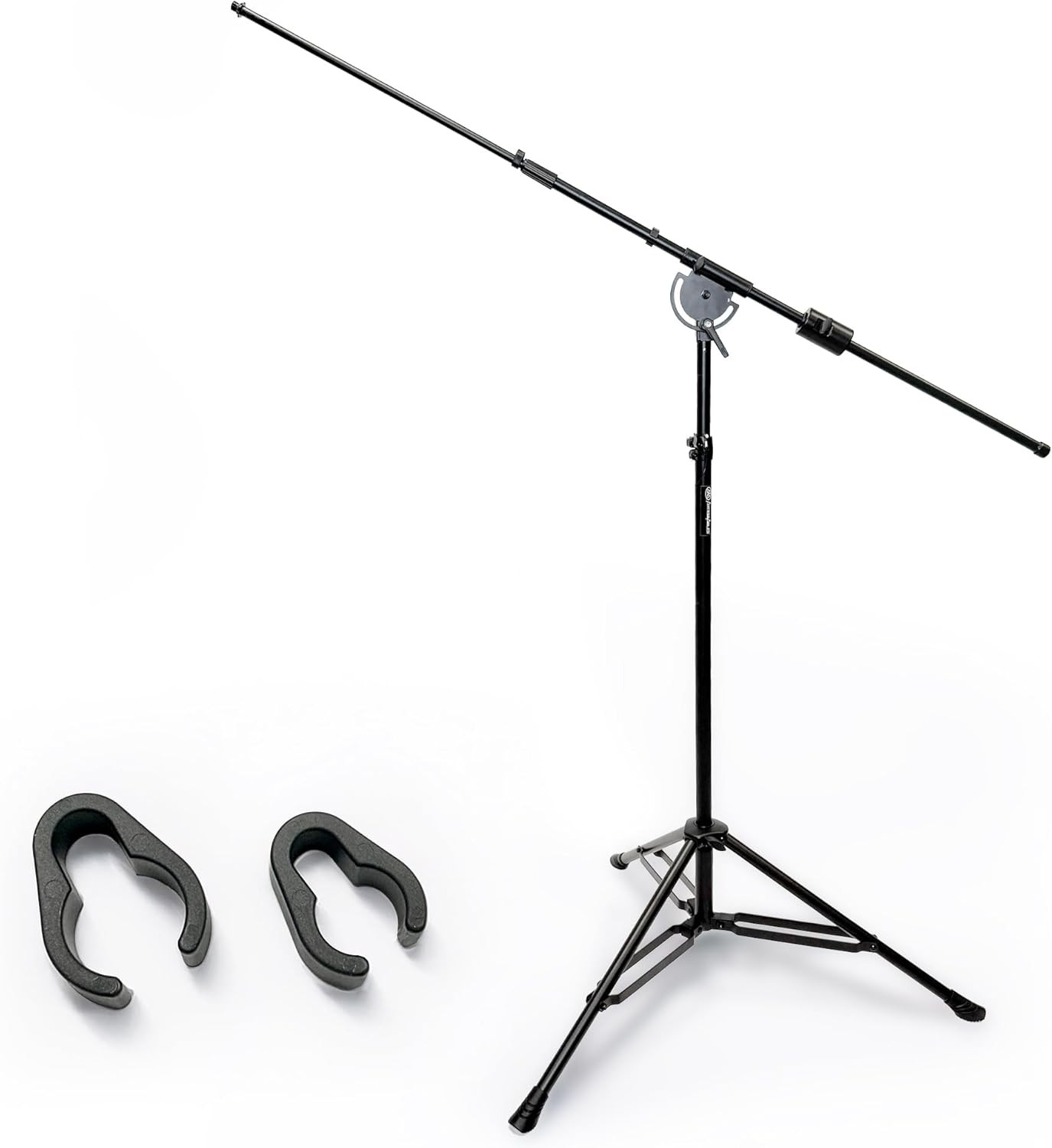 AxcessAbles AXCMB-T Heavy Duty Microphone Boom Stand with Weighted Tripod Base |