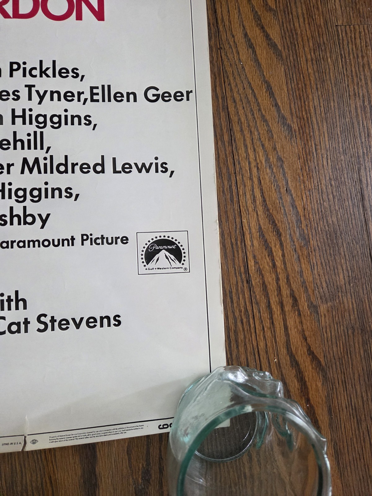 Harold And Maude Original Movie Insert Poster