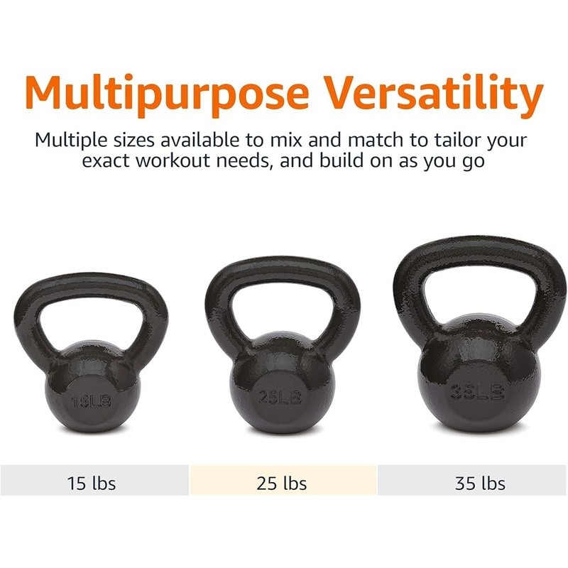 Kettlebell Resistance Training Solid Cast Iron Weight Exercise Equipment New