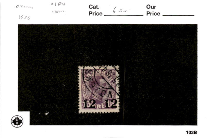 Denmark, Postage Stamp, #184 Used, 1927 (AB)