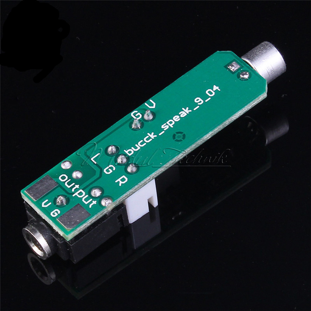 Microphone Circuit Amplification Module DC 1.5-5V 3P Terminal 3.5mm Audio Socket