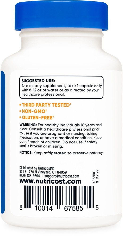Nutricost Probiotic Complex (10 Billion CFU) 60 Capsules