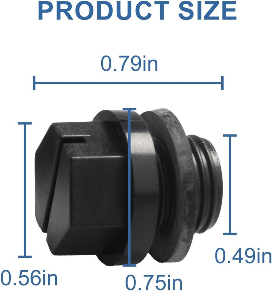 4-Pack Pipe Plug with Gasket Replacement for Hayward Pool Pumps - Durable & Easy