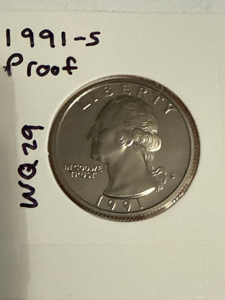 1991 S Proof Washington Quarter