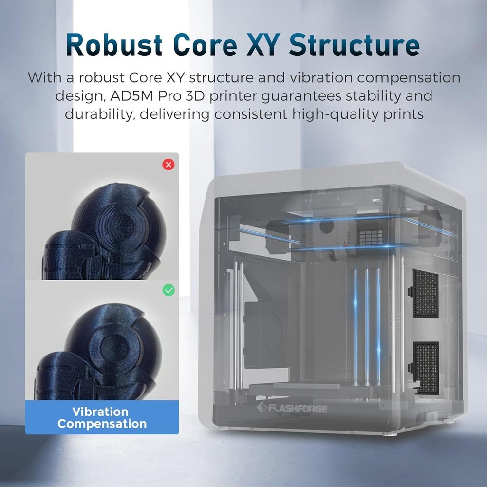 [Repaired] FLASHFORGE Adventurer 5M Pro 3D Printers w/Max 600mm/s Auto Leveling