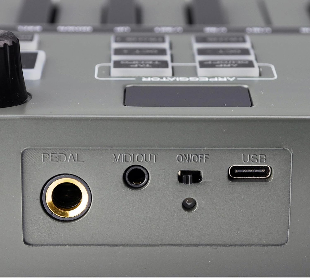 , Go 25 Key USB and Bluetooth MIDI Keyboard Controller with 8 Backlit Drum Pads,