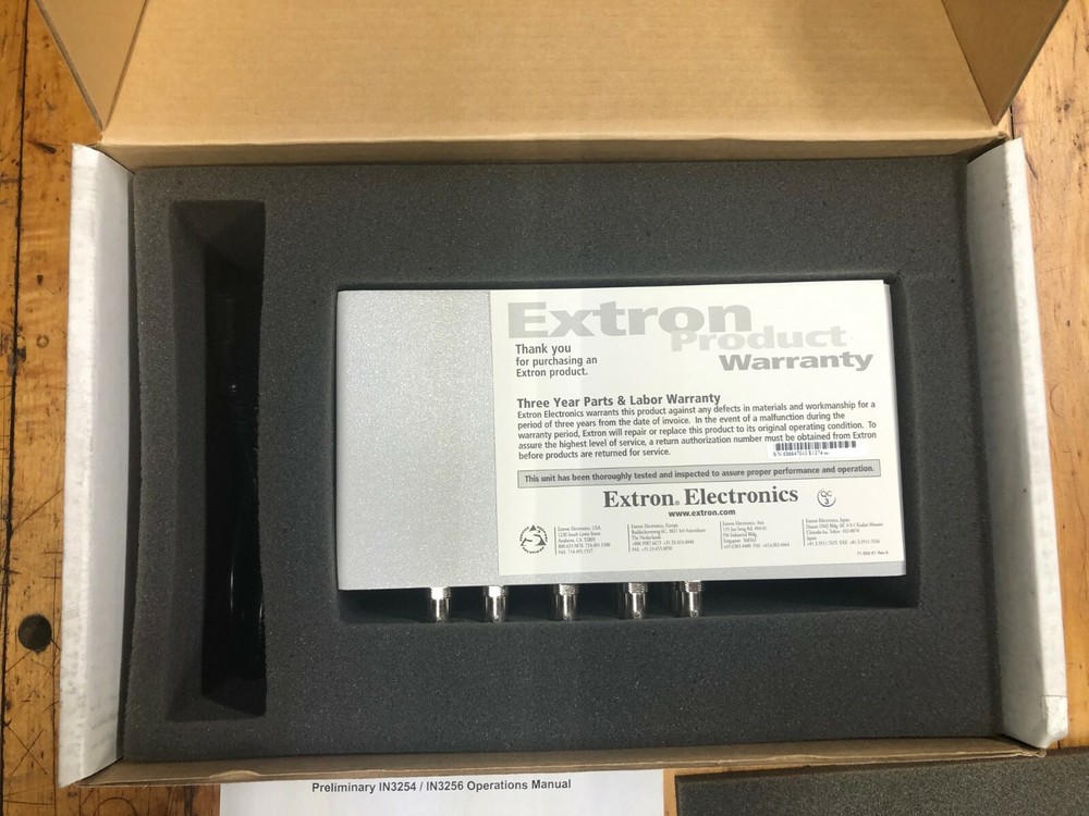 NEW!!! INLINE IN3254 IN3256 HIGH PERFORMANCE Analog Distribution Amplifier NIB