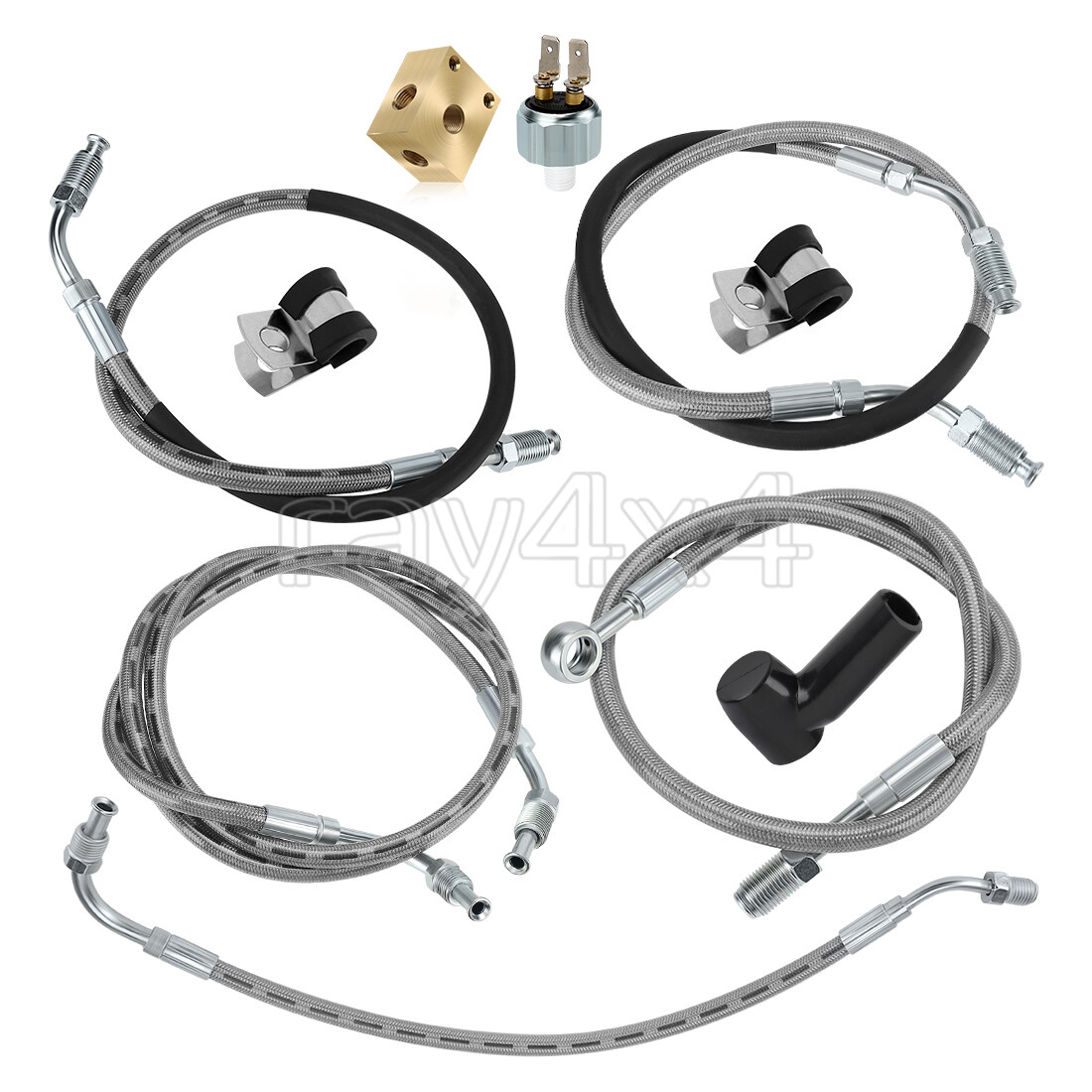 All Brake Hose Lines Kit for Polaris Sportsman 335 Sportsman 500 4X4 6X6 HO DUSE