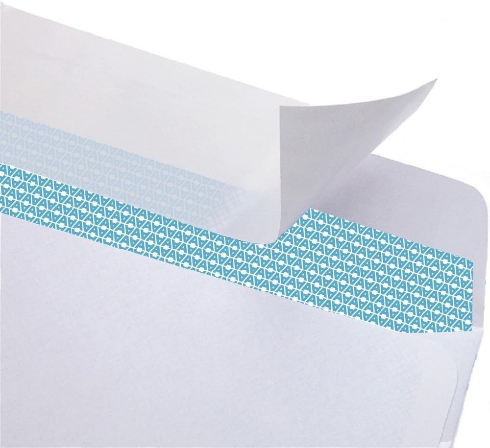 500#10 Security Self Seal Envelopes, Windowless, Premium Security Tint Pattern