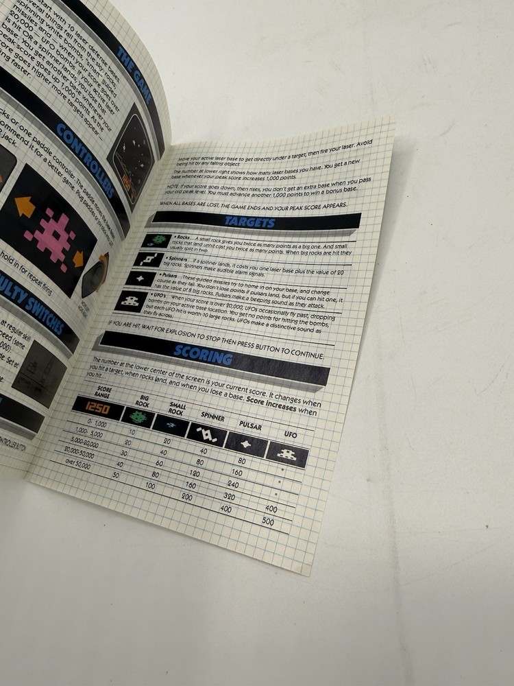 Atari 2600 Instruction Manual Astroblast