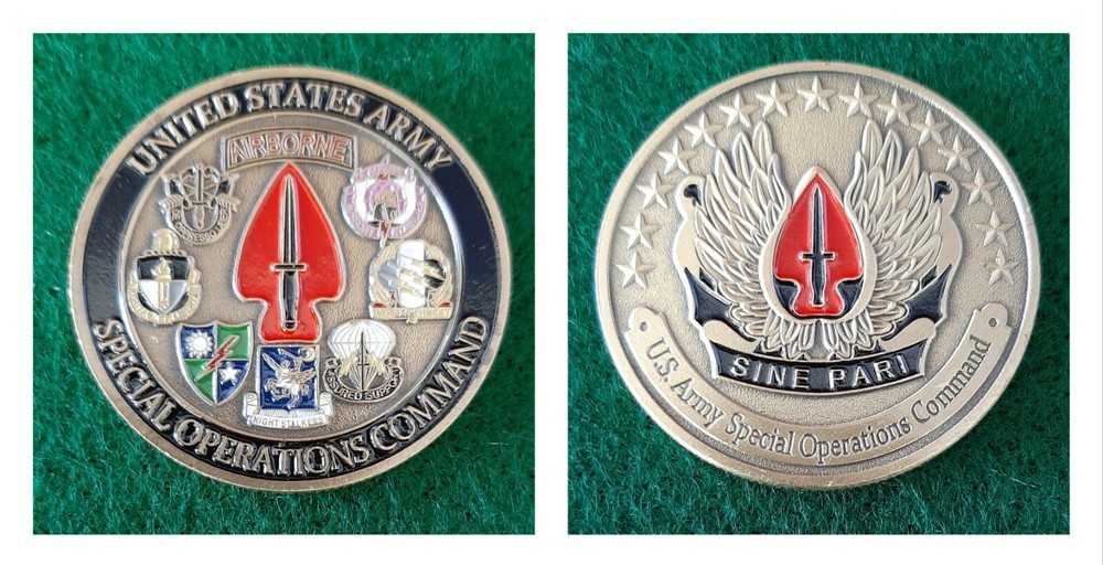 MC-NICE: Special Forces JFK Quote PERSONALIZED & SOCOM COIN