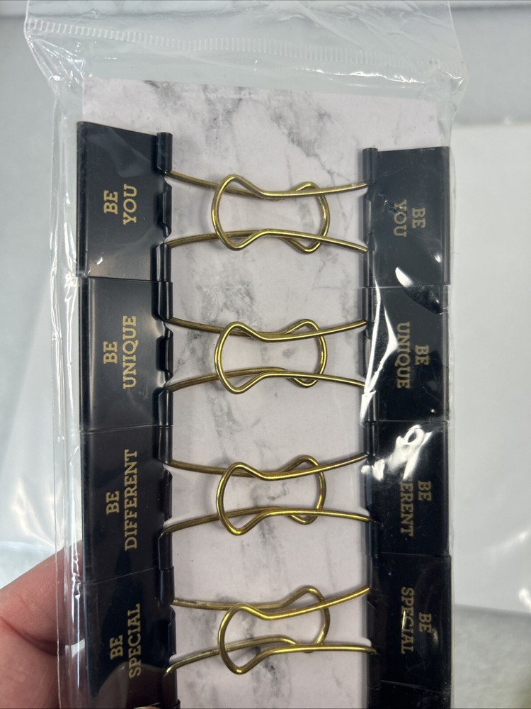 Robee 10 Count Special Message Inspirational Binder Clips