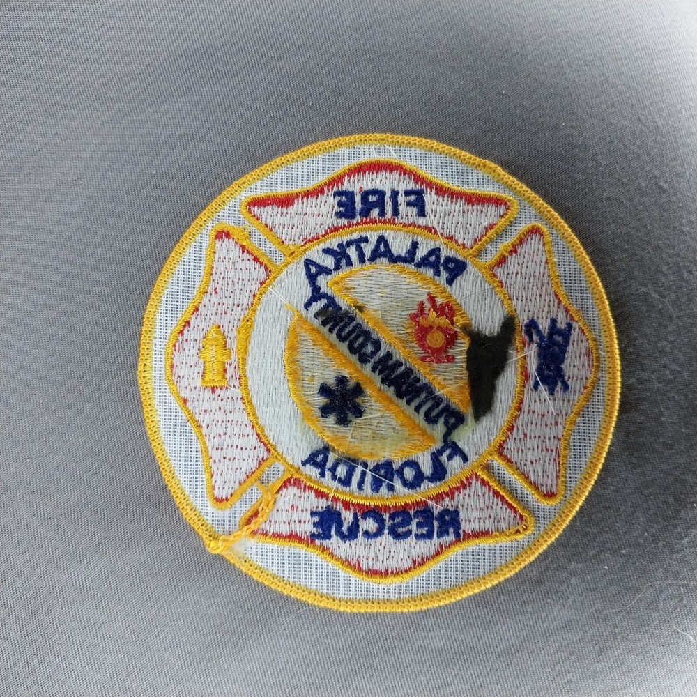 Palatka FL Florida Fire Rescue 4" Patch Putnam Co.