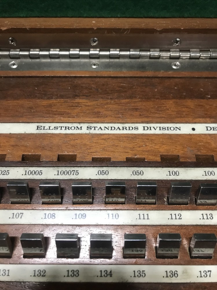 ELLSTROM DEARBORN RECTANGULAR GAGE BLOCK SET -81 Pcs