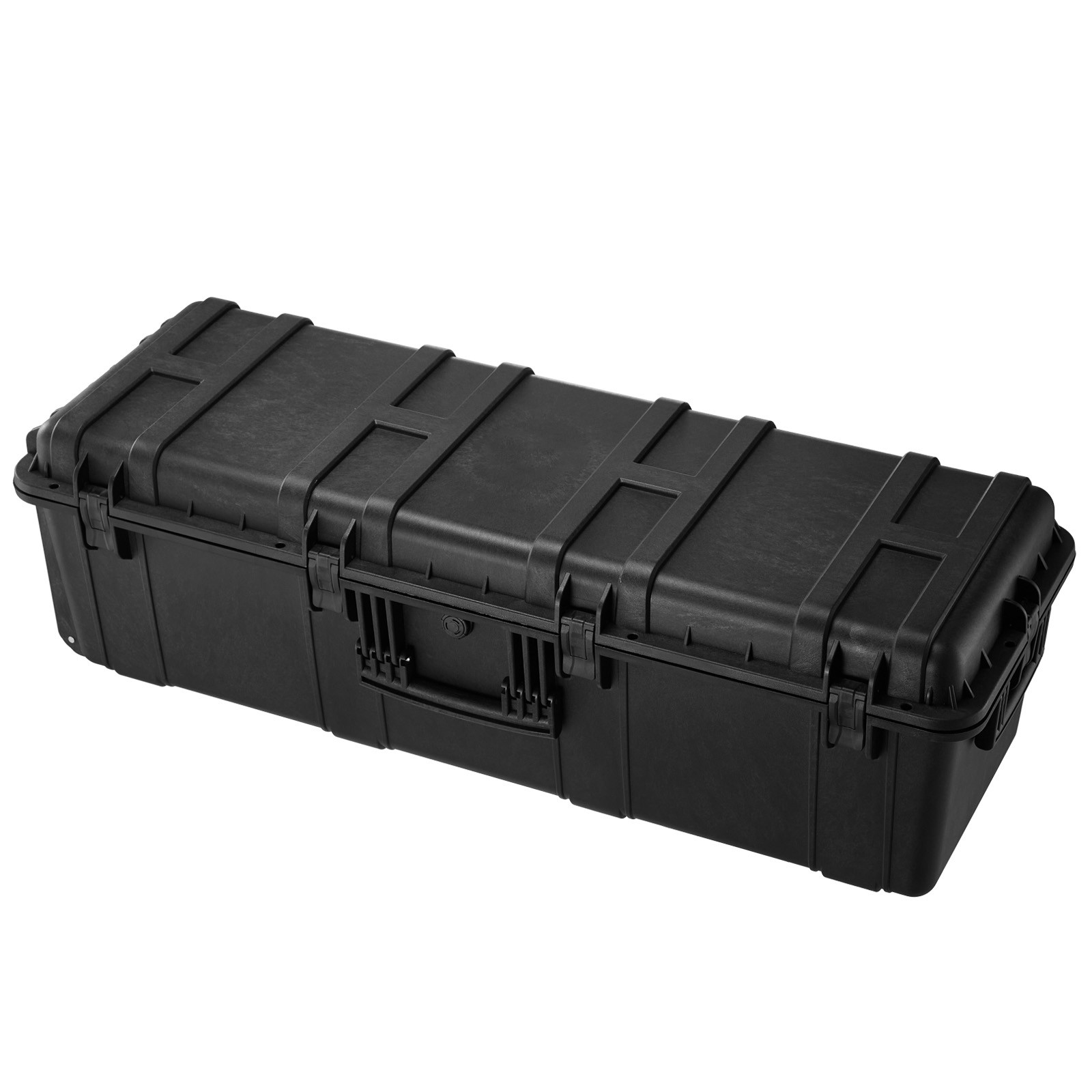 5.5 Cu.ft Weatherproof Hard Case with 3 Handles Large Capacity Case Black