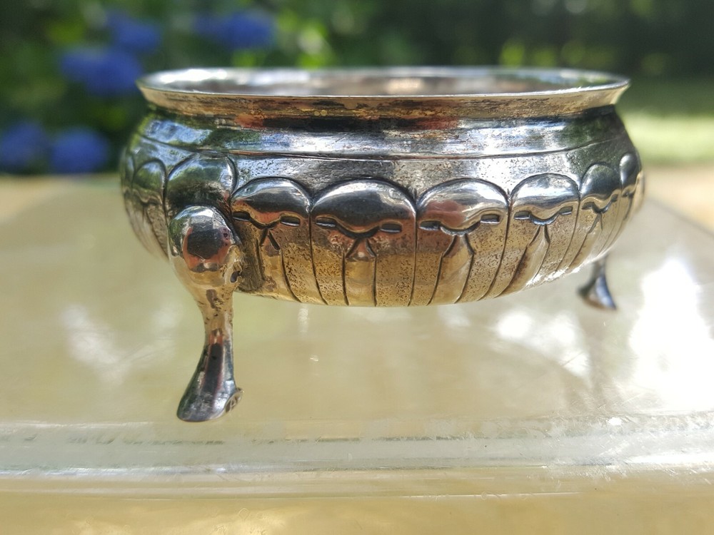 Russian 18 c. silver salt cellar, 1781.
