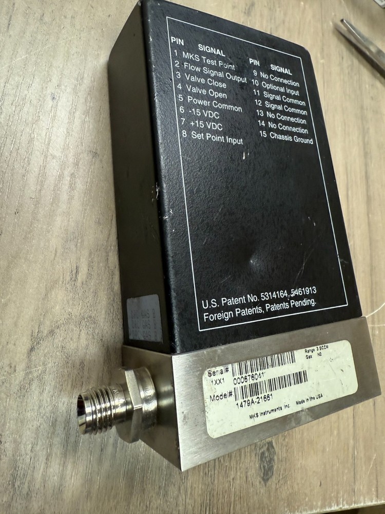MKS 1179A Mass Flow Controller 1479A-21661 UNTESTED READ