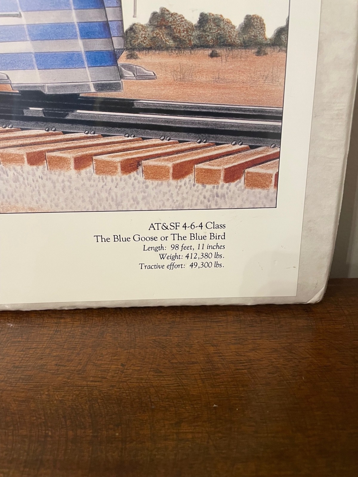 Vintage Santa Fe AT&SF "BLUE GOOSE" Print • 1995 Limited Edition 105/700 Signed