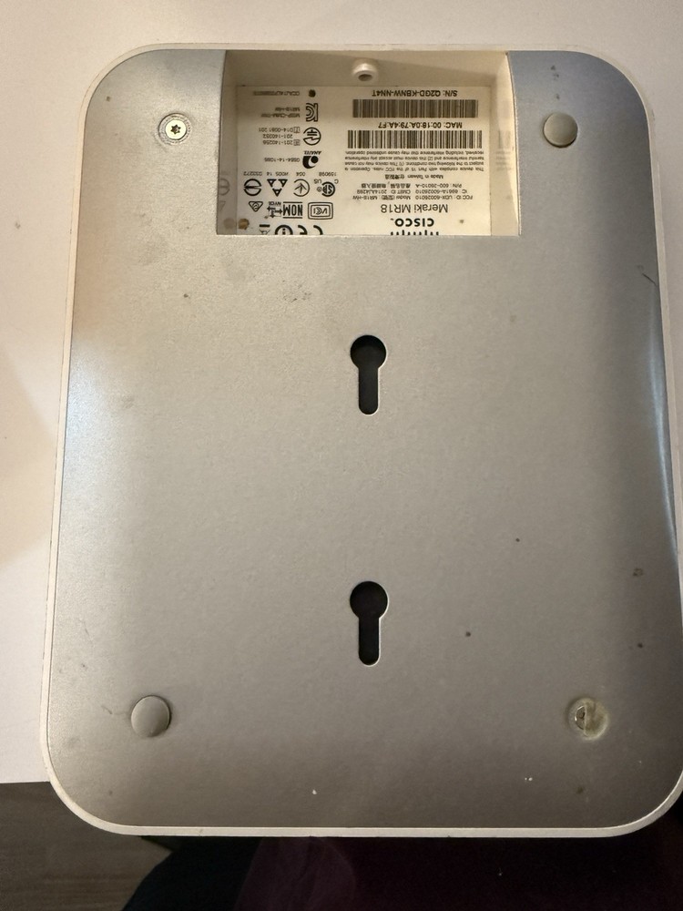 Cisco Meraki MR18 Cloud-Managed Wireless Access Point