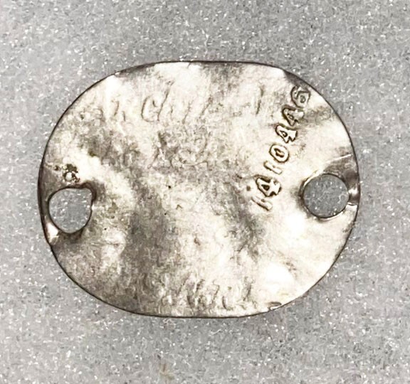 WWI USNR Single Archibald MacIsaac  Dog Tag