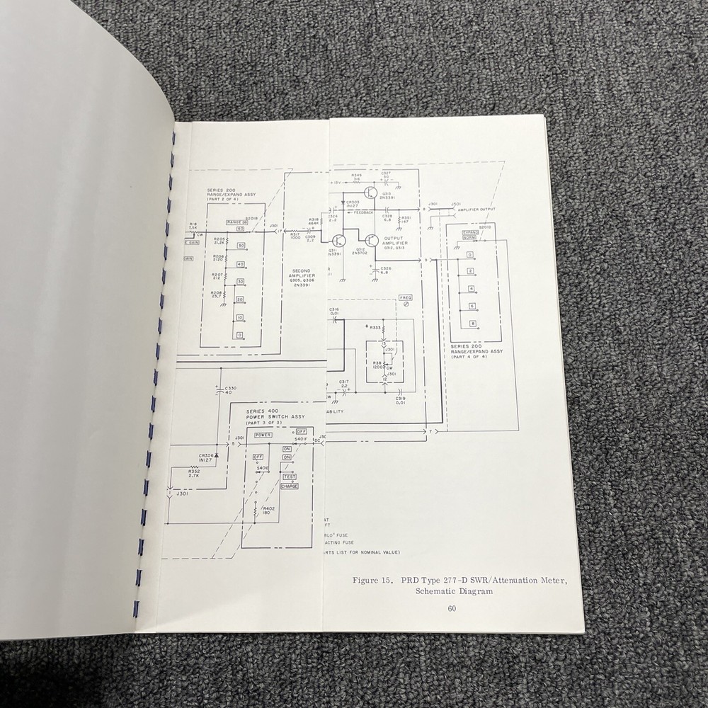 PRD Electronics Type 277-D SWR/Attenuation Meter Operating Instruction 1967