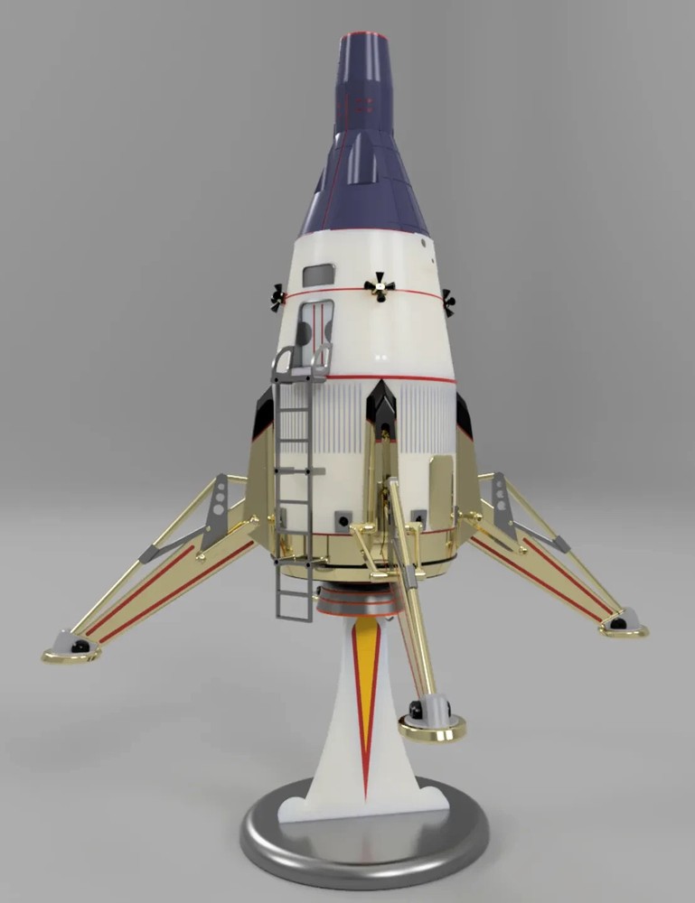3d printed Gemini Lunar Lander 1/35