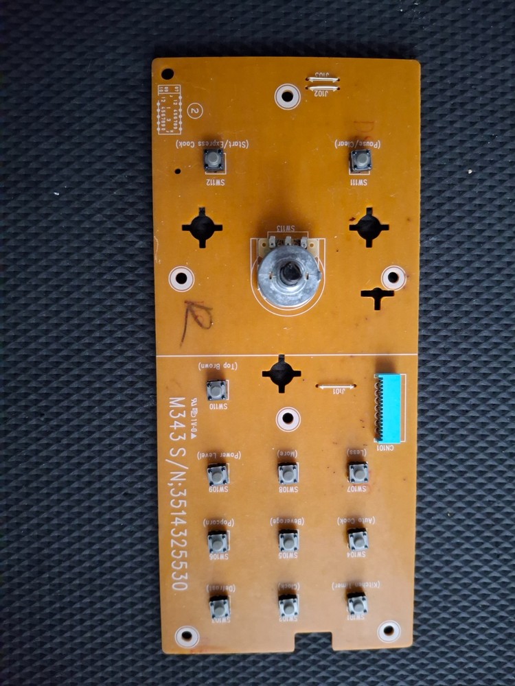 GE Microwave 3514325530 Control Board