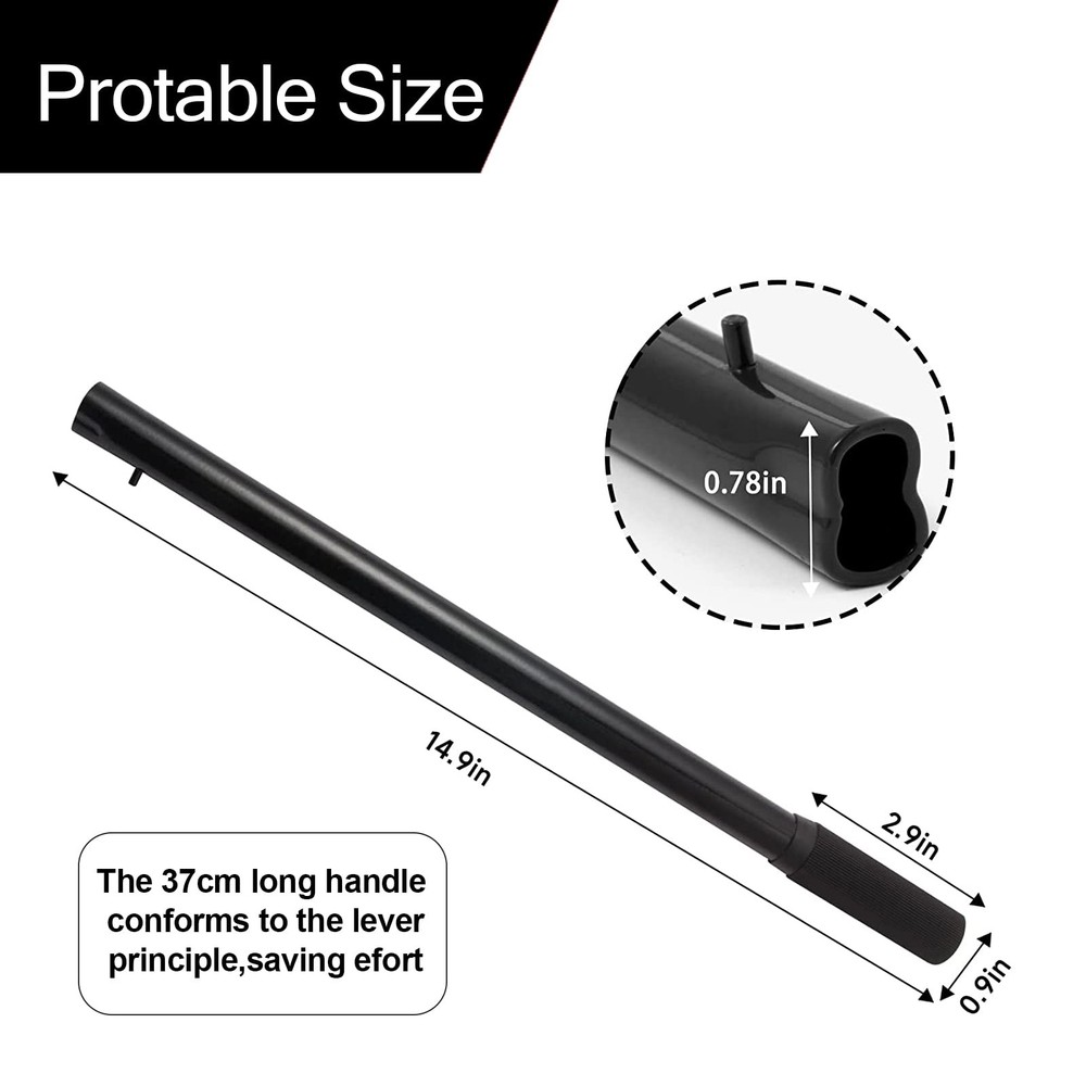 Horizontal Hydraulic Jack Handle 2 Ton, Jack Handle Replacement, with Rubber ...