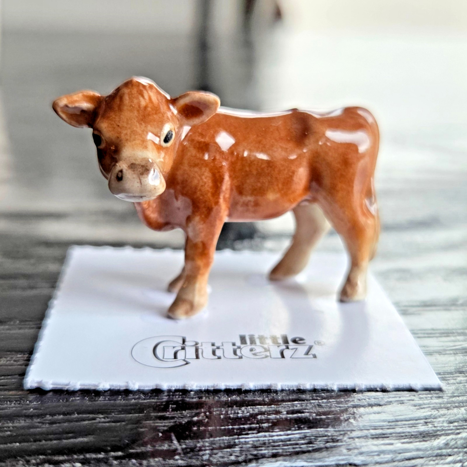 LITTLE CRITTERZ Jersey Cow "Butter" Miniature Figurine New FREE SHIPPING LC980