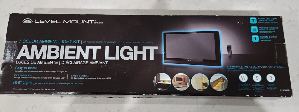 New Level Mount By Elexa -7 Color Medium Ambient Light Kit Model:ELAMMD