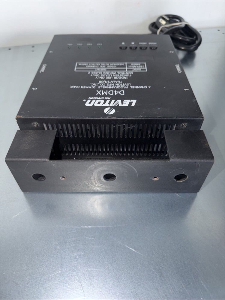 Leviton NSI D4DMX 4 Channel Programmable Dimmer Pack - TESTED