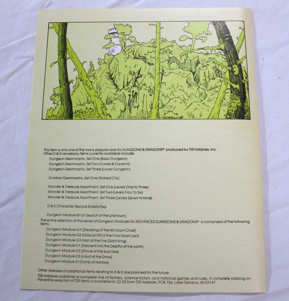 Dungeons & Dragons 1001 Basic Set 2nd Edition TRS Games Incomplete