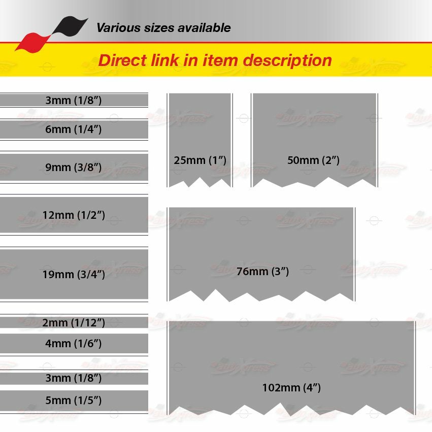 1/2" Roll Vinyl Pinstriping Pin Stripe Solid Line Car Tape Decal Stickers 12mm