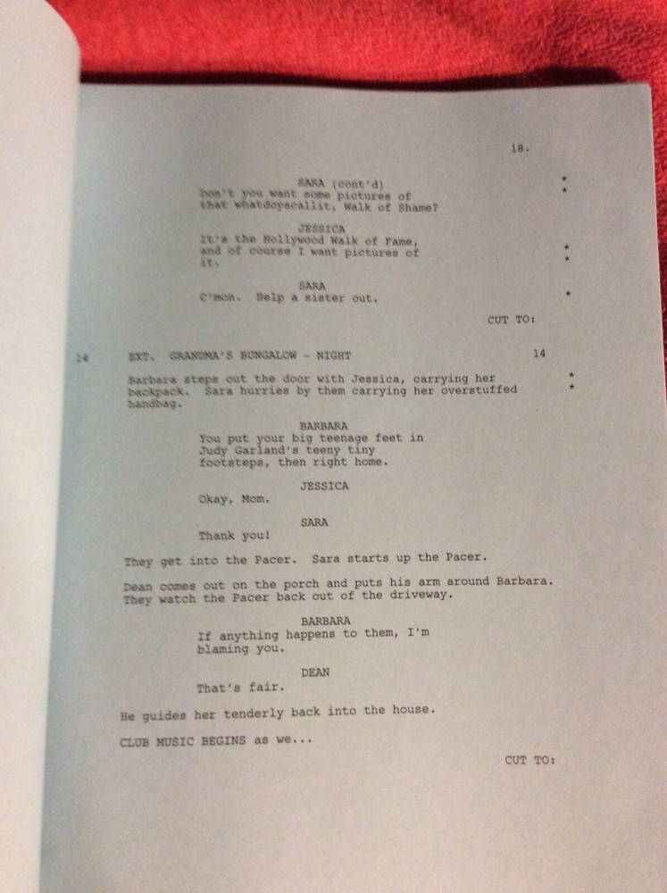 ORIGINAL SCRIPT STARSTRUCK STERLING KNIGHT BRANDON SMITH DANIELLE CAMPBELL