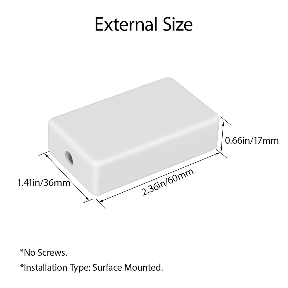 Project Box 5 Pieces ABS Plastic Electrical Project Case Small Junction Box for