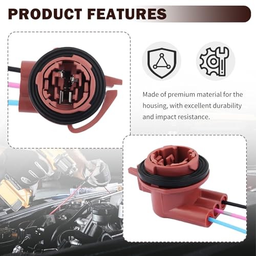 2PCS 3157 Turn Signal Socket,Standard Brake Light Socket with Tail Light