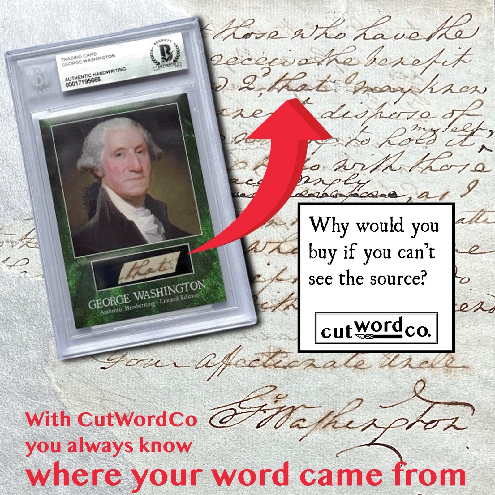 Abraham Lincoln Handwritten Word Removed From Beckett Autograph Document Signed