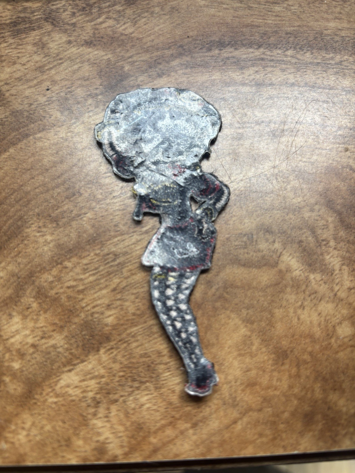 Betty Boop cartoon EMBROIDERED PATCH rare 90s Vtg Hat 3” Iron On Motorcycle