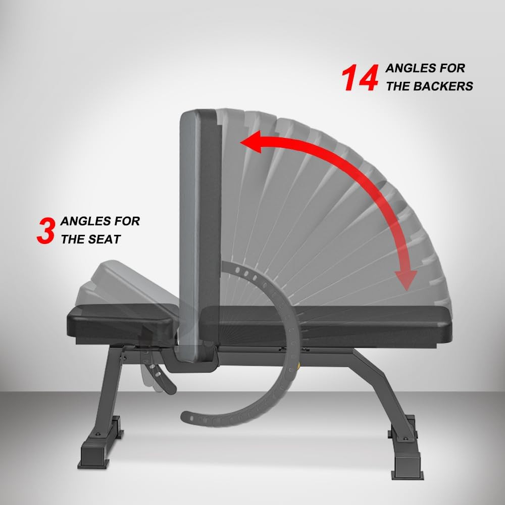 Adjustable Bench, Professional Weight Bench, Incline Flat Decline Sit up Bench,D