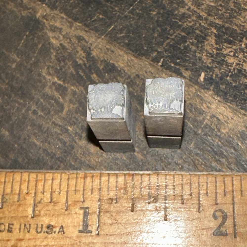 2 Printing Blocks ( Trees ) Dingbats Small