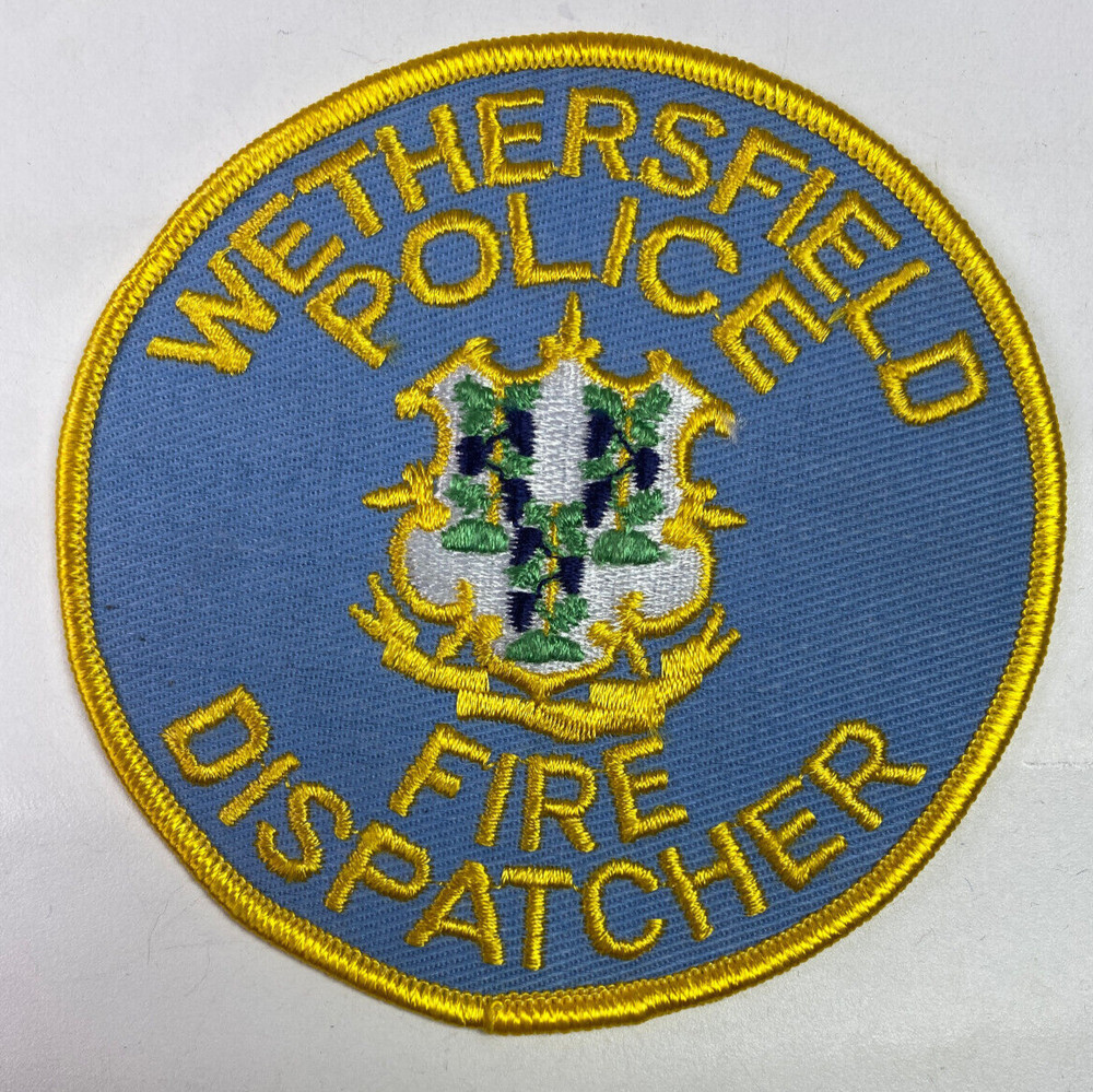 Wethersfield Dispatcher Connecticut Fire 911 Communications CT Dispatch Patch N9