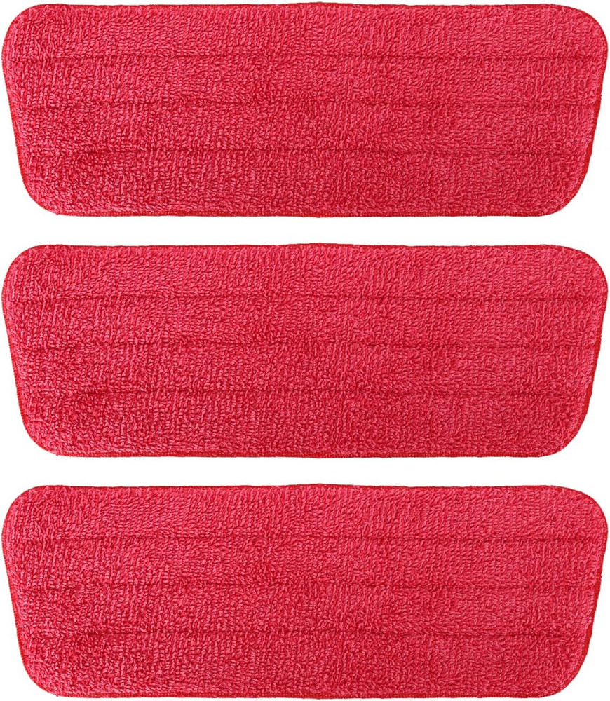 Microfiber Mop Pad Refills for Rubbermaid, Swiffer, Libman - 3 Pack