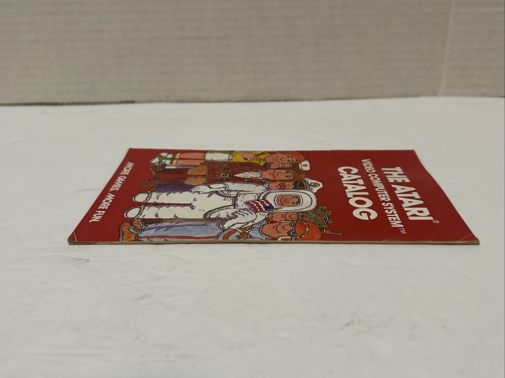 Atari 2600 Video Compter System Catalog Manual Only Authentic Vintage Red 1978