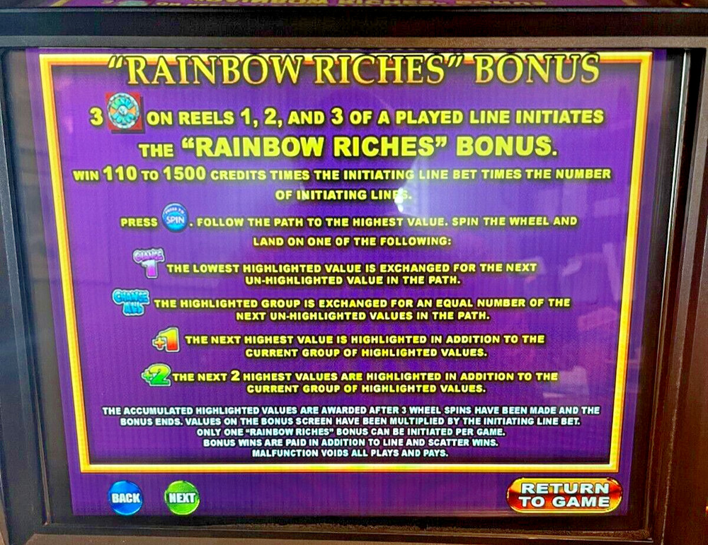 IGT I-game Rainbow Riches Software