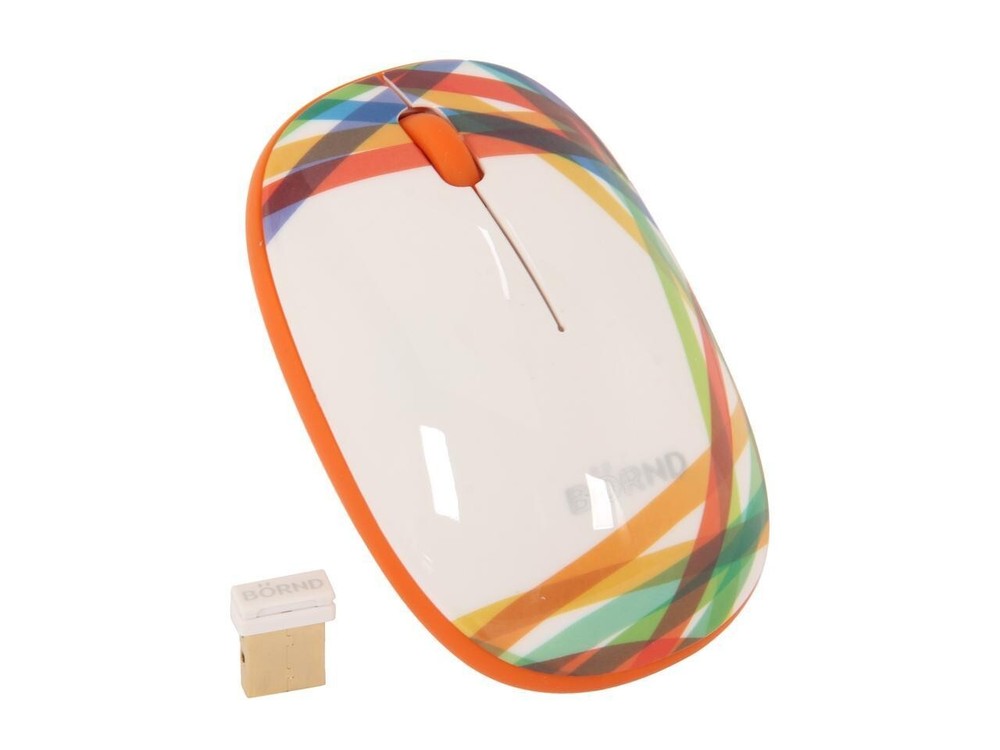 BORND E220 Bluetooth 2000 DPI Ambidextrous Wide-Rainbow mice